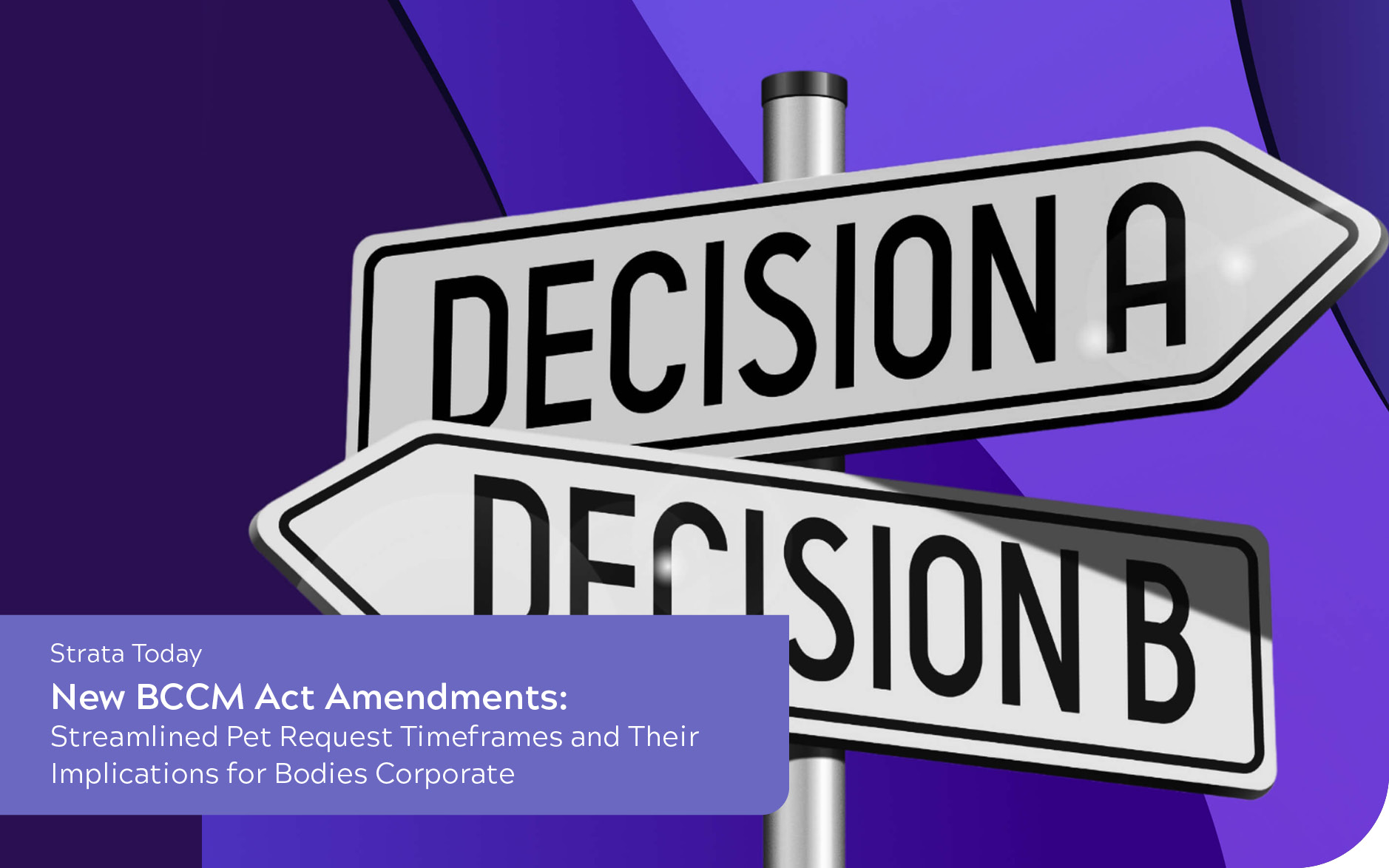 New BCCM Act Amendments: Streamlined Pet Request Timeframes and Their Implications for Bodies Corporate.